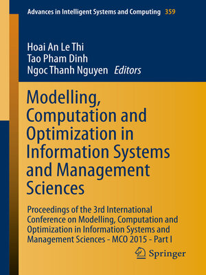 cover image of Modelling, Computation and Optimization in Information Systems and Management Sciences